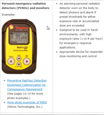 Icon for the radiation dosimeter types for dose monitoring, worker safety, and environmental monitoring